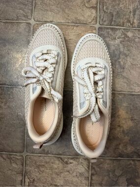 Skechers Cordova Saw Vegan Lace-Up Court Sneakers Day Off Natural Size 10 US
